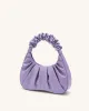 Gabbi Ruched Hobo Handbag - Purple sold by JW PEI