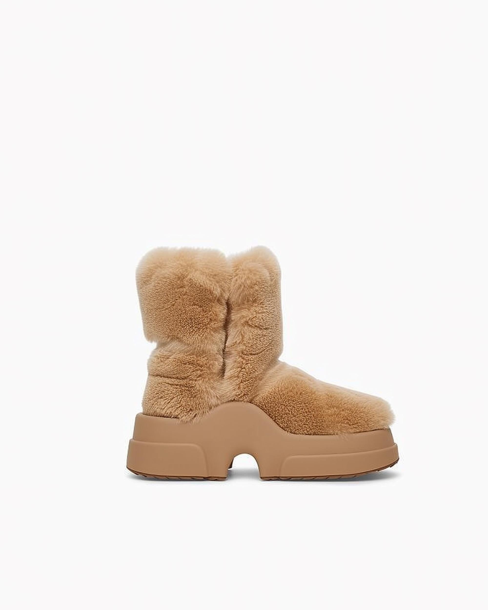 Shearling Ankle boots- Brown sold by JW PEI