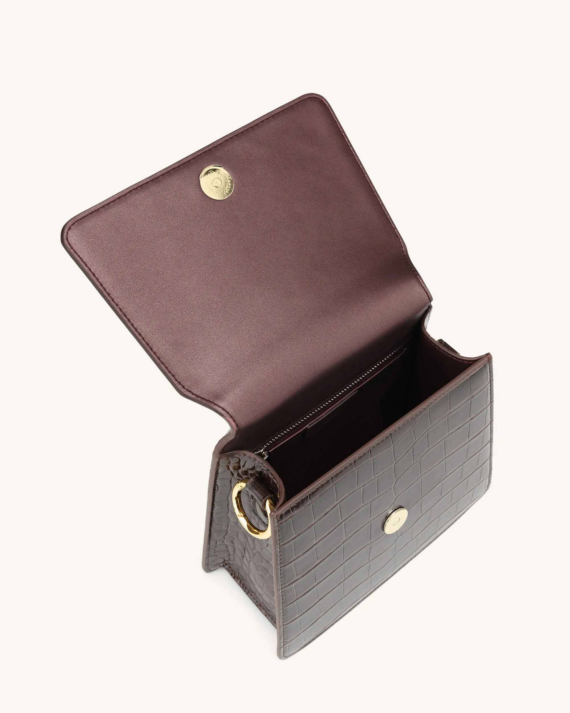 FAE Top Handle Crossbody - Nutella Croc sold by JW PEI product image thumbnail 4