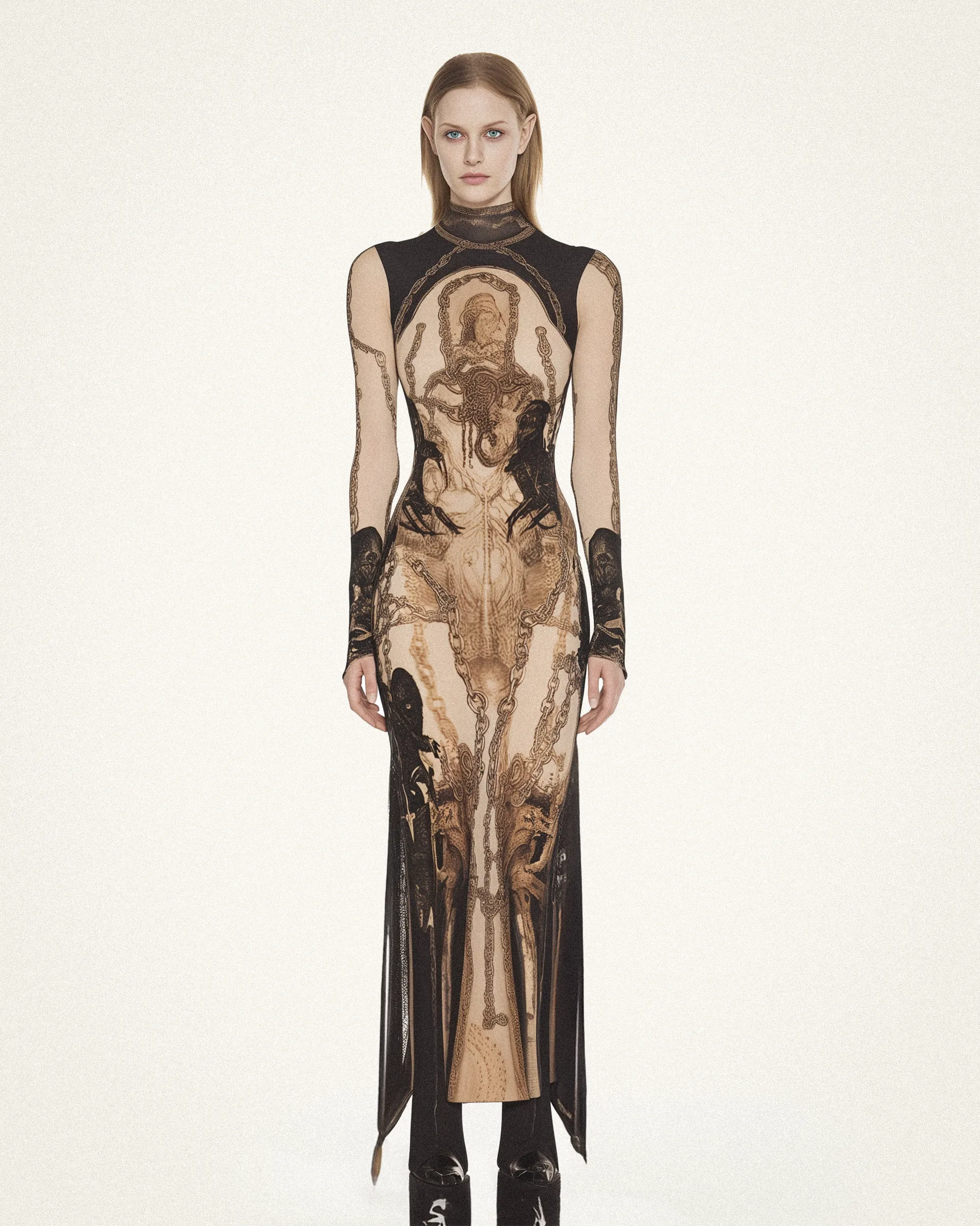 Lily Printed Mesh Dress - Multicolor sold by JW PEI