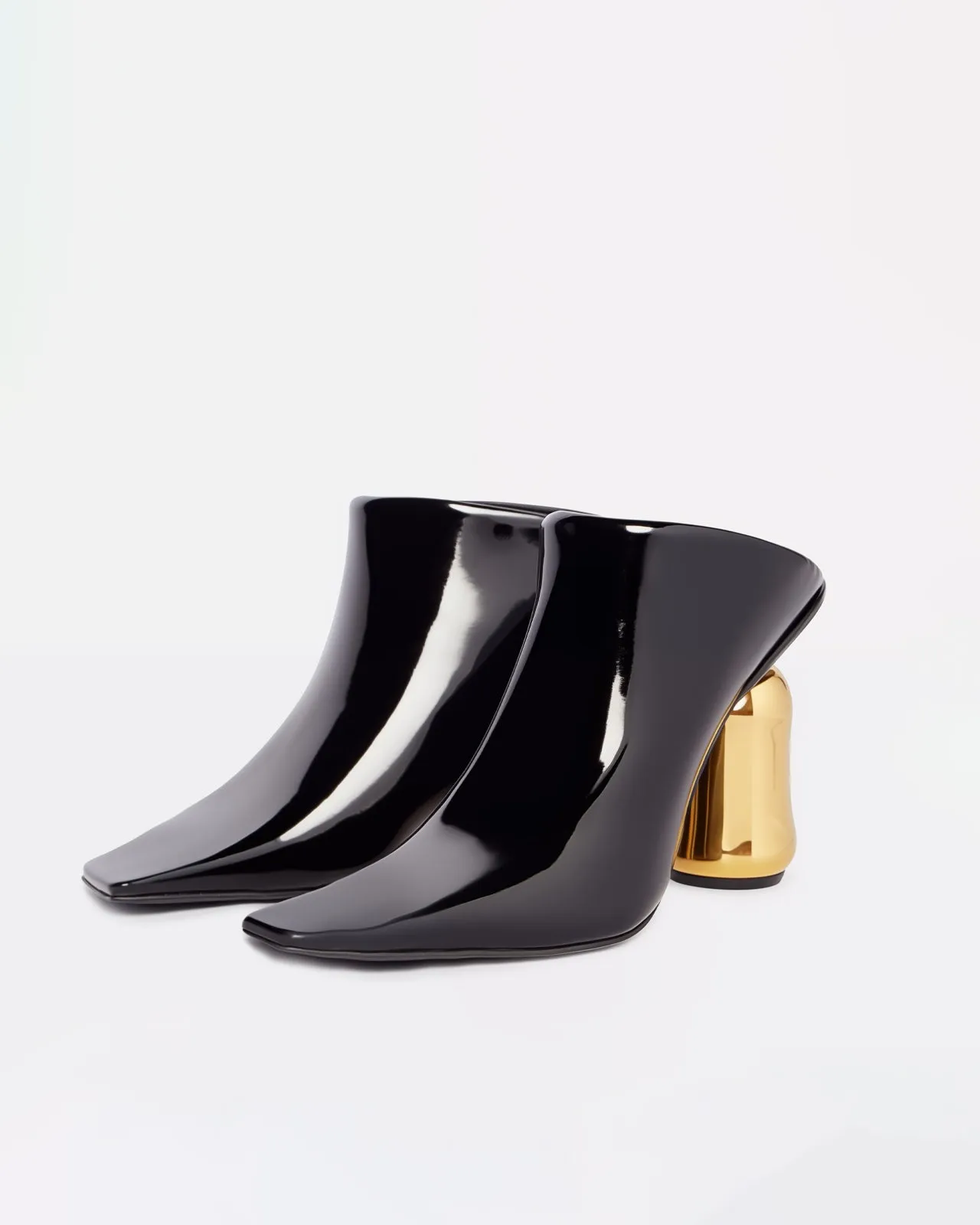 Ava Glossy Mules - Black sold by JW PEI