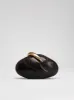 Kaya Irregular Oval Clutch - Dark Brown sold by JW PEI