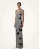 Bella Butterfly Embellished Gown - Silver sold by JW PEI