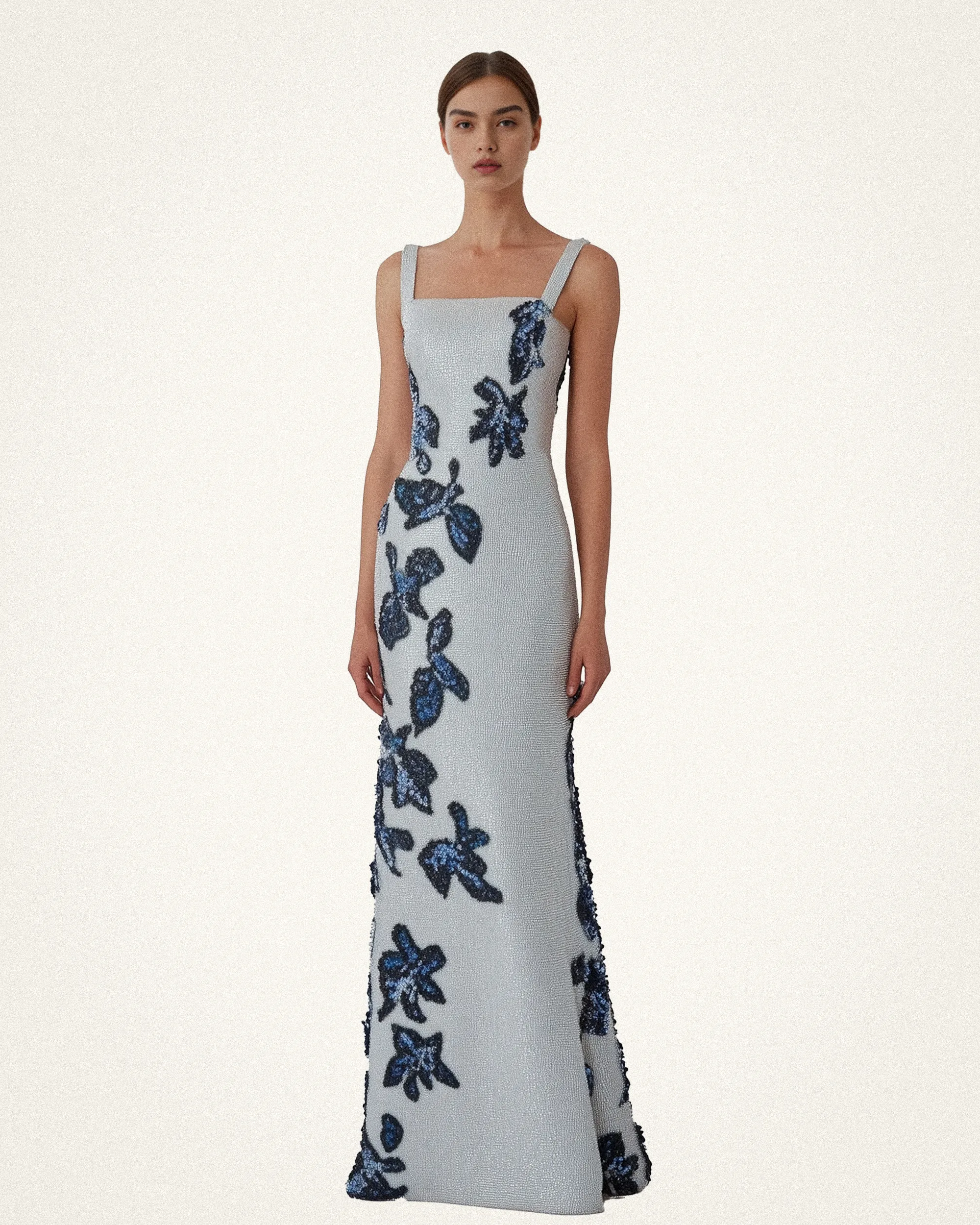 Isabella Floral Embroidered Gown - Neige sold by JW PEI