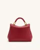 Lucia Classic Top Handbag - Claret sold by JW PEI