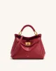 Lucia Classic Top Handbag - Claret sold by JW PEI