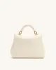 Lucia Classic Top Handbag - White sold by JW PEI