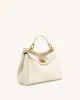 Lucia Classic Top Handbag - White sold by JW PEI