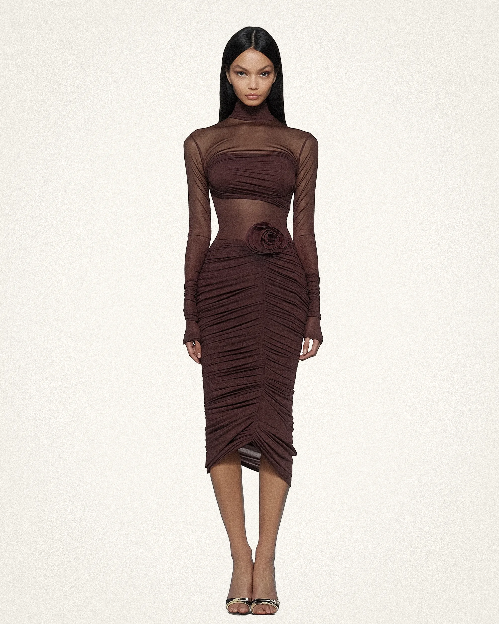 Belly Floral Mini Dress - Burgundy sold by JW PEI