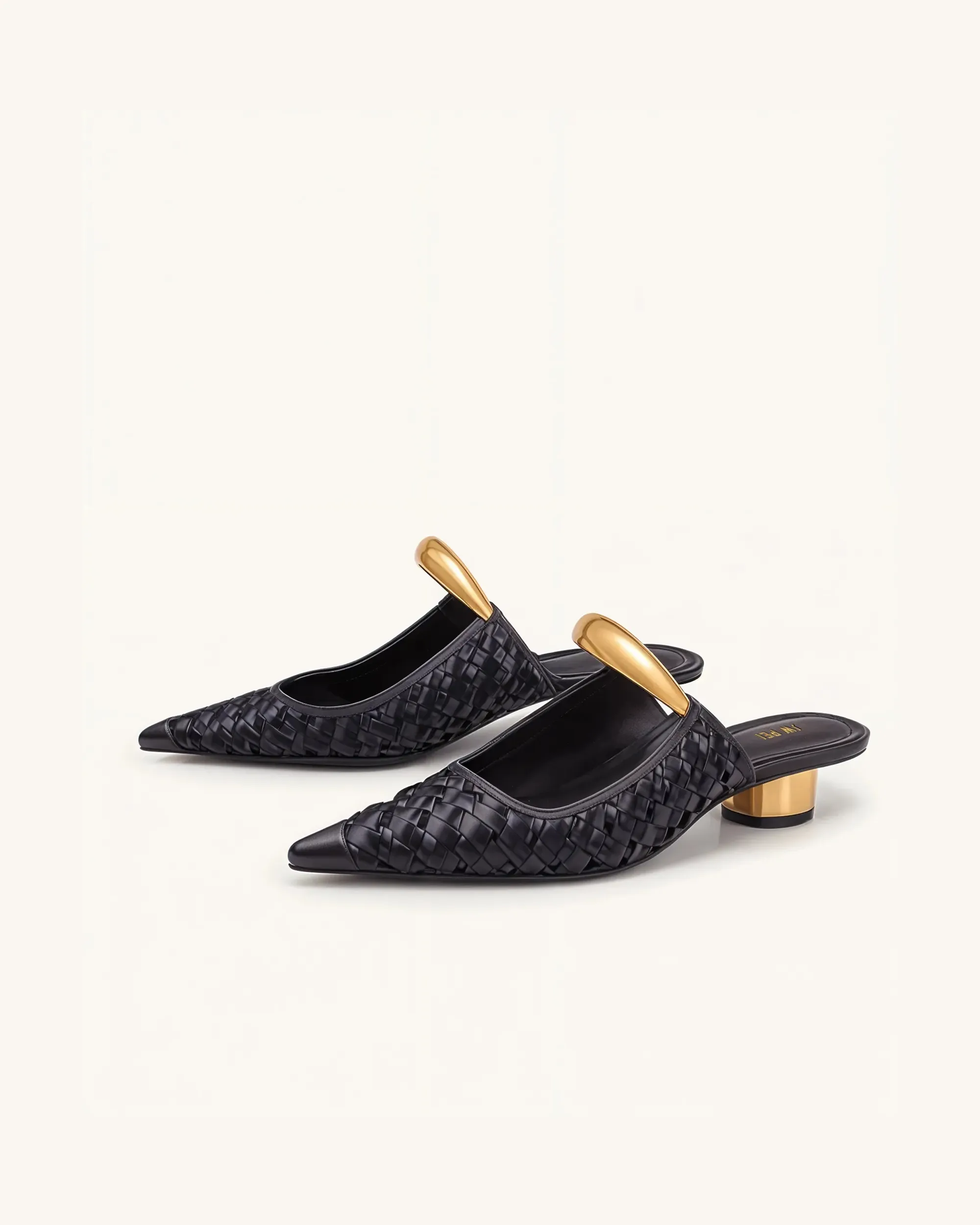 Helena Woven Slippers - Black sold by JW PEI