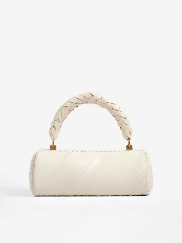 Ella Weave Shoulder Bag - Cream sold by JW PEI