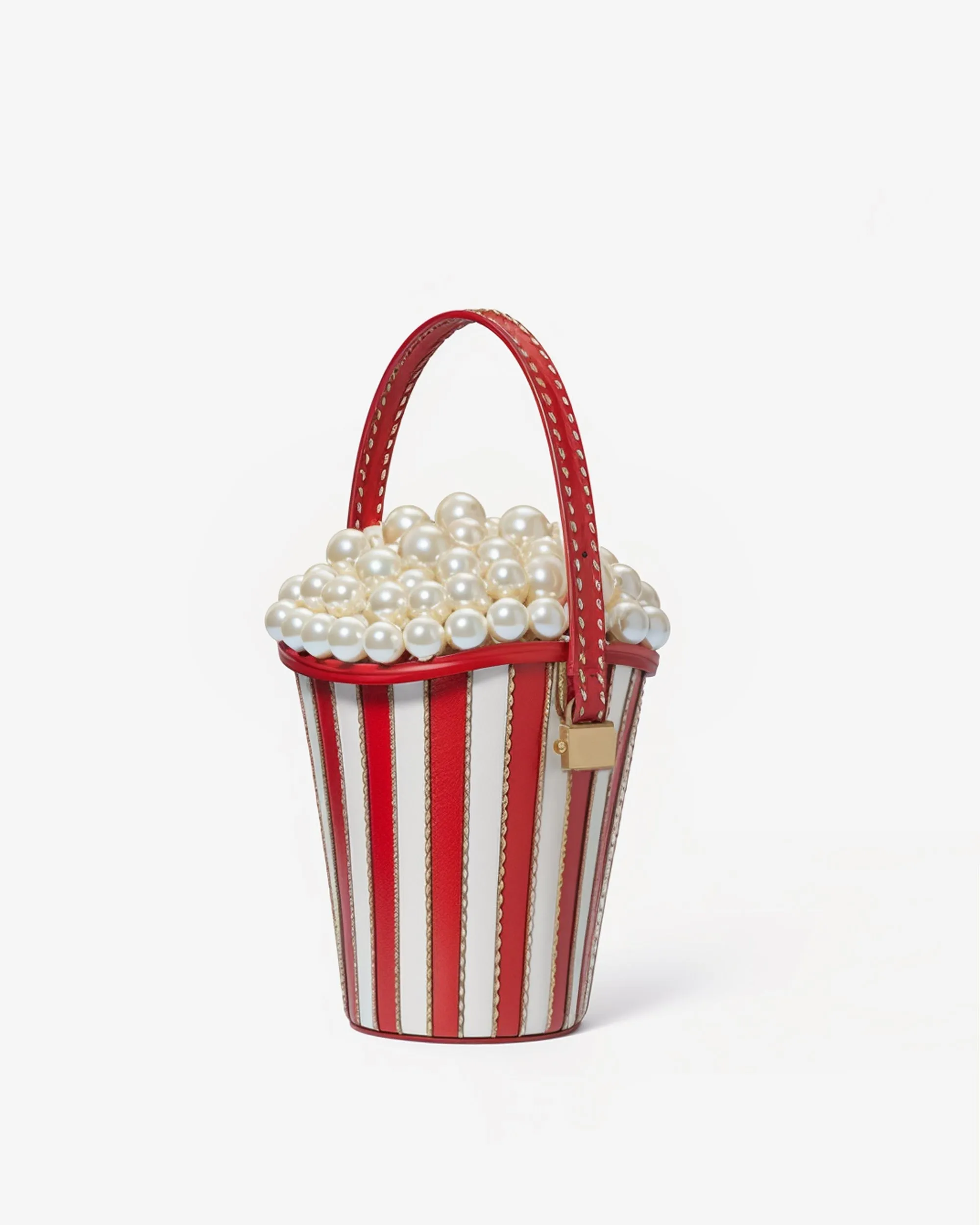 Ruby Pearl Bucket Bag - Red sold by JW PEI