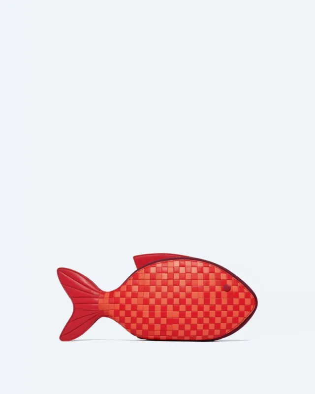 Lila Fish Clutch - Red sold by JW PEI