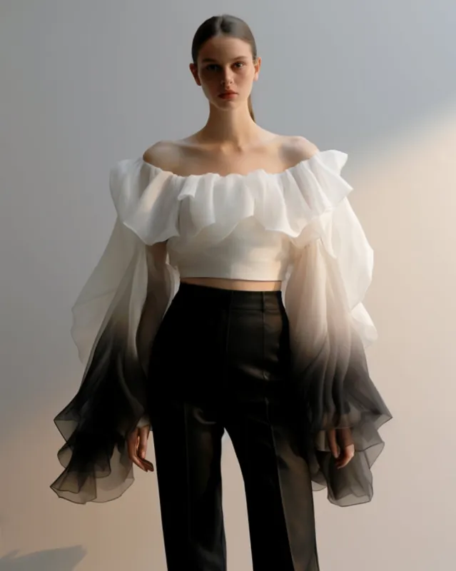 Sophia Off-Shoulder Top - White sold by JW PEI