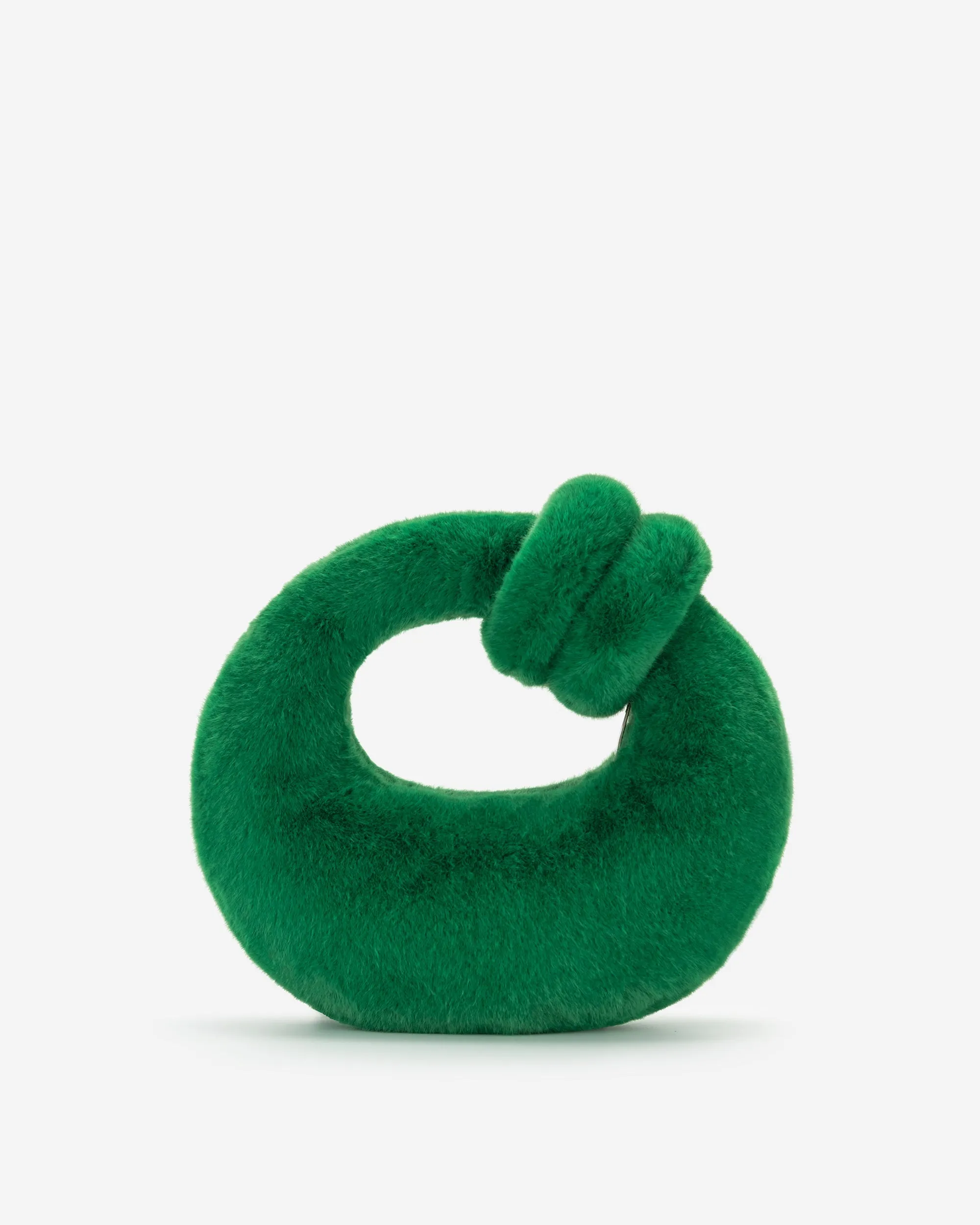 Abacus Faux Fur Top Handle Bag - Green sold by JW PEI product image thumbnail 3