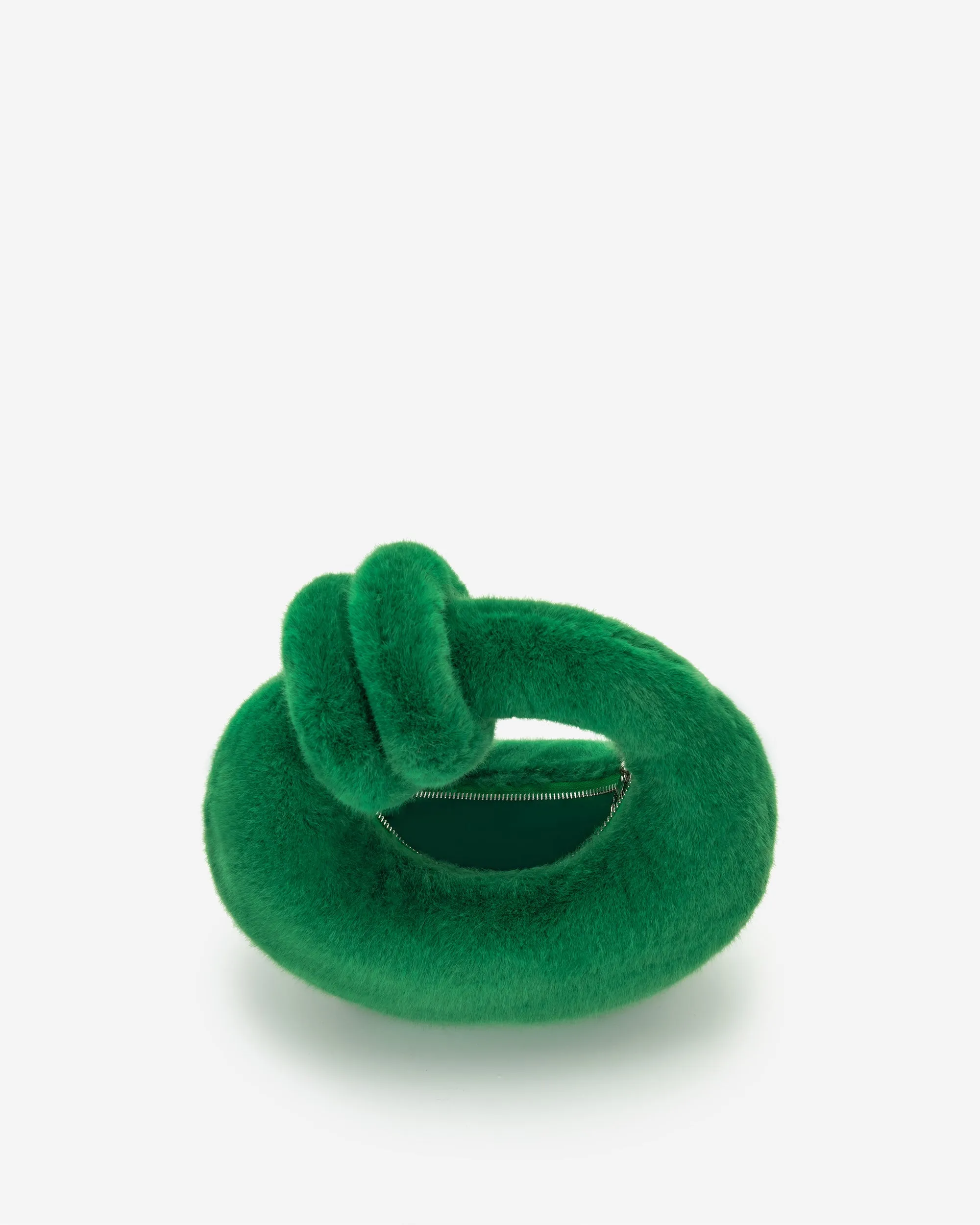 Abacus Faux Fur Top Handle Bag - Green sold by JW PEI product image thumbnail 4