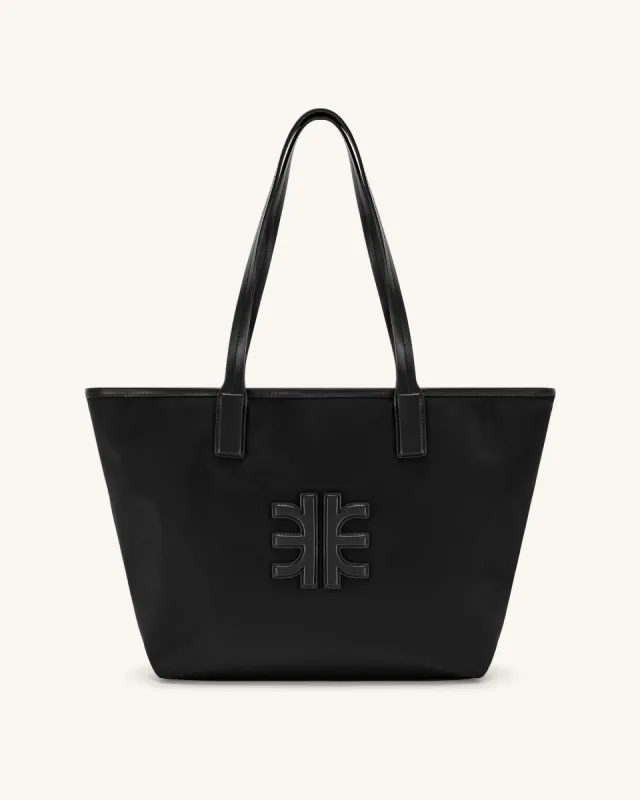 Cathy Nylon Tote Bag - Black sold by JW PEI