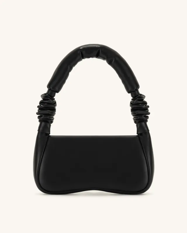 Alison Soft Volume Shoulder Bag - Black sold by JW PEI