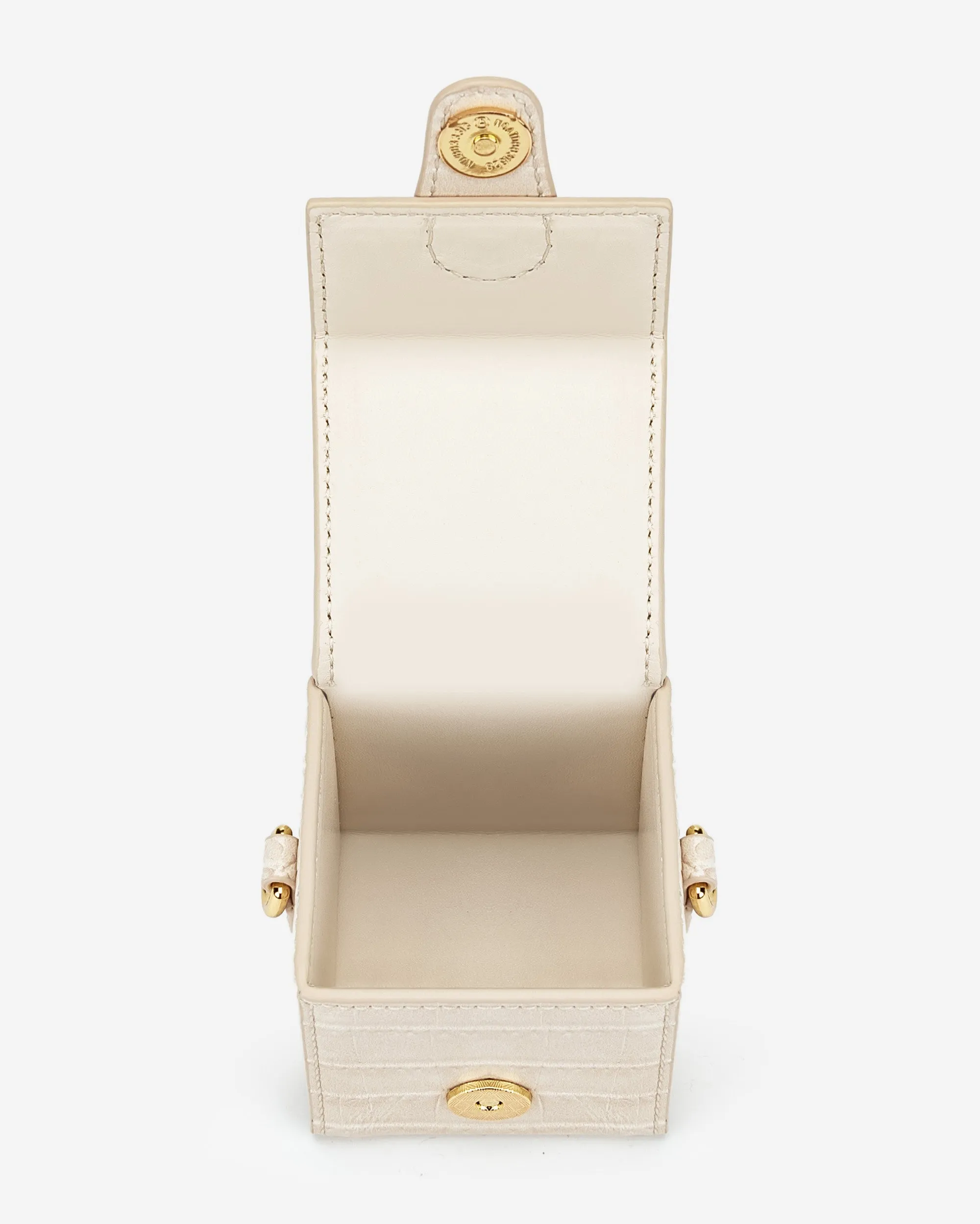 Square Mini Box - Ivory Croc sold by JW PEI product image thumbnail 4