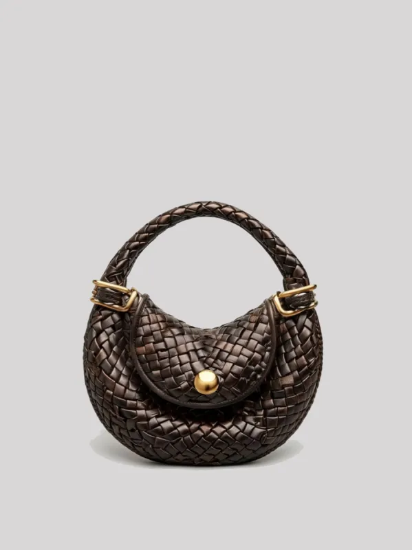 Ava Vintage Knit Bag - Brown sold by JW PEI