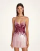 Isla Sequin Embellished Mini Dress - Pink sold by JW PEI