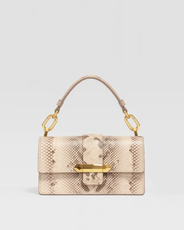 Elle Metallic Shoulder Bag - Apricot sold by JW PEI