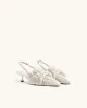Carla Slingback Pumps - White sold by JW PEI