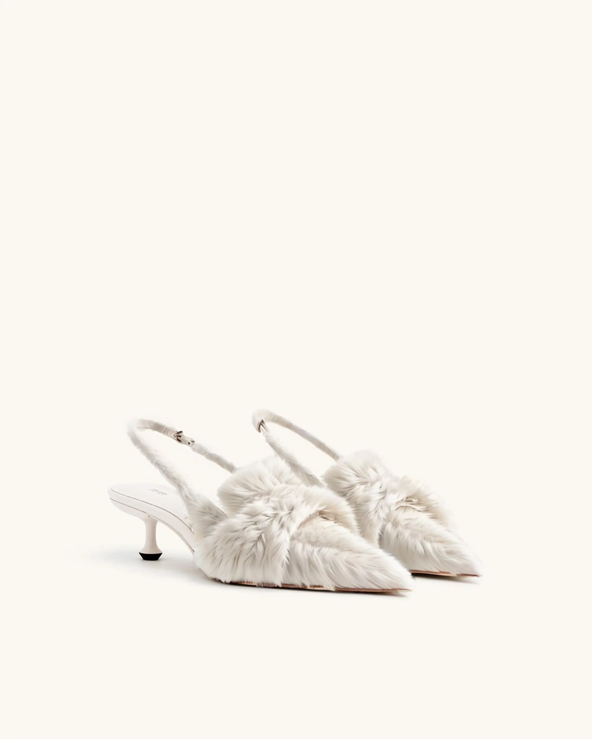 Carla Slingback Pumps - White sold by JW PEI