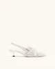 Carla Slingback Pumps - White sold by JW PEI