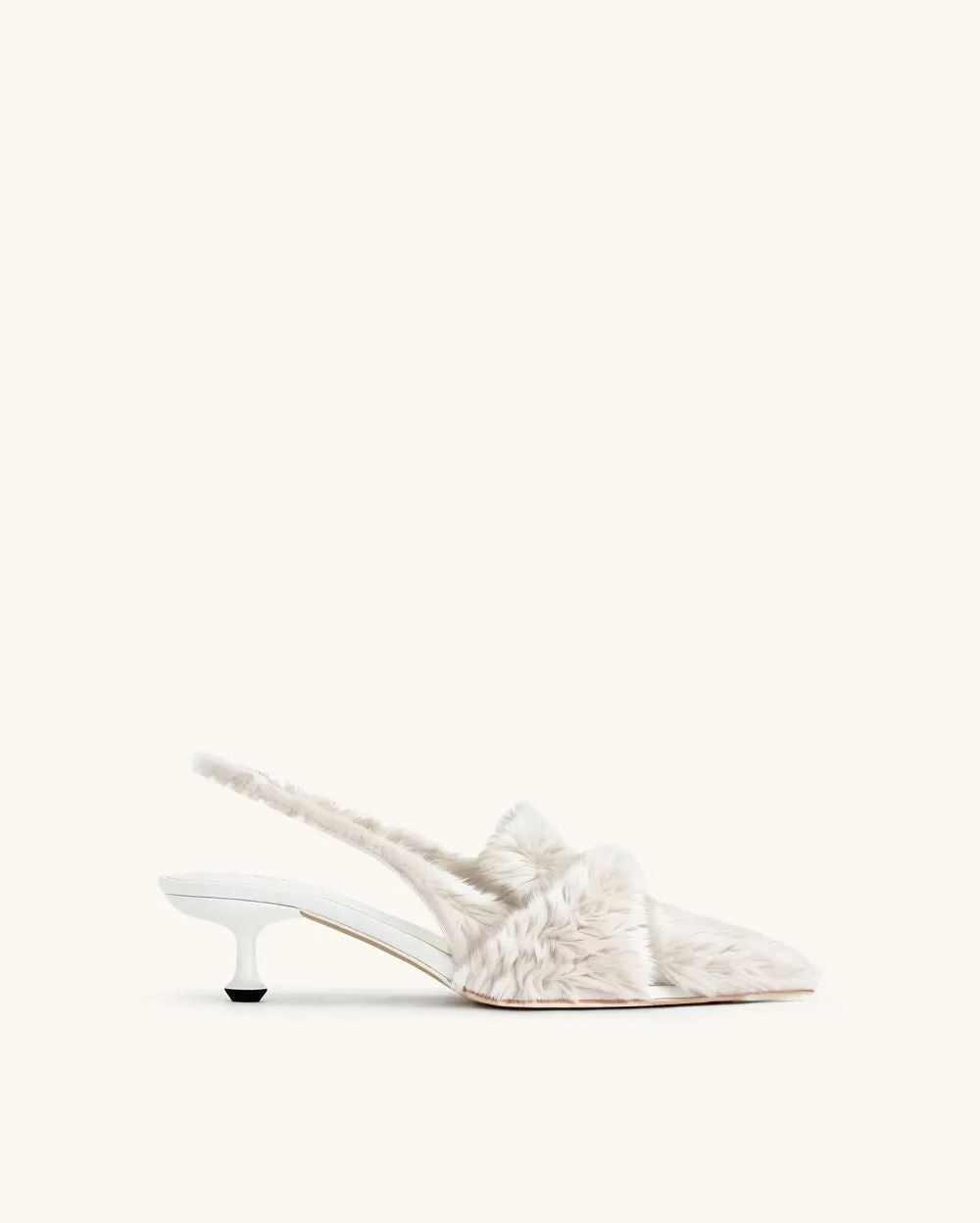 Carla Slingback Pumps - White sold by JW PEI product image thumbnail 2