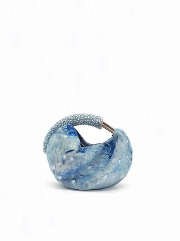 Leah Galaxy Glimmer Evening Bag - Blue sold by JW PEI