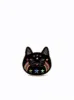 Eleanor Cat Starry Night Galaxy Purse - Black sold by JW PEI