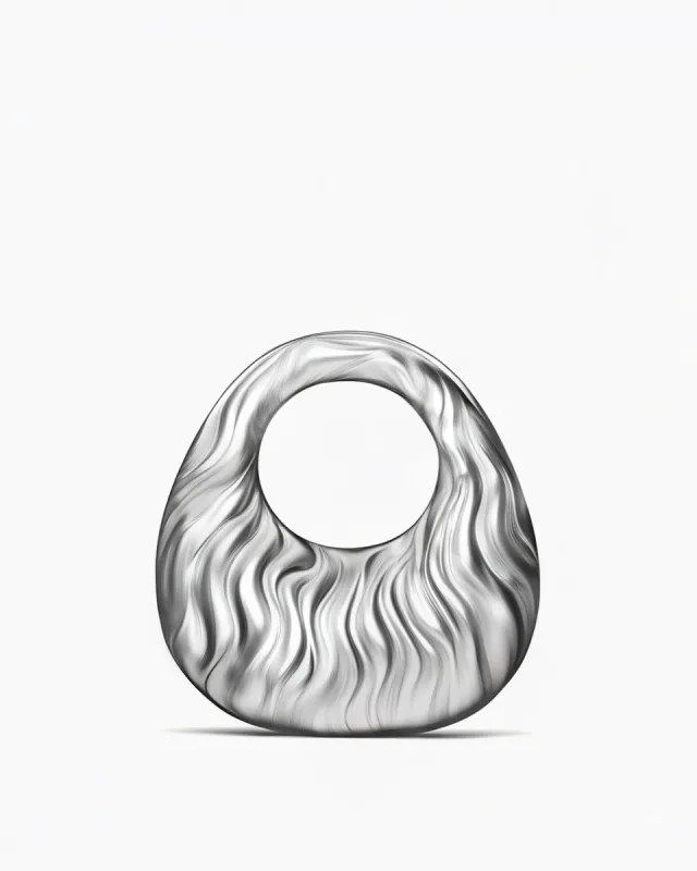 Ruby Wave Hobo Bag - Silver sold by JW PEI