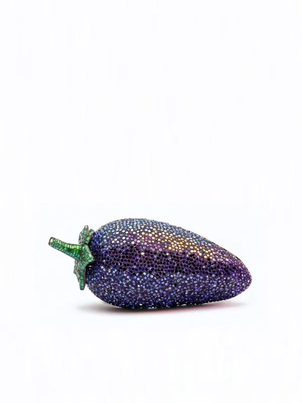Victoria Eggplant Shaped Clutch Bag - Purple sold by JW PEI