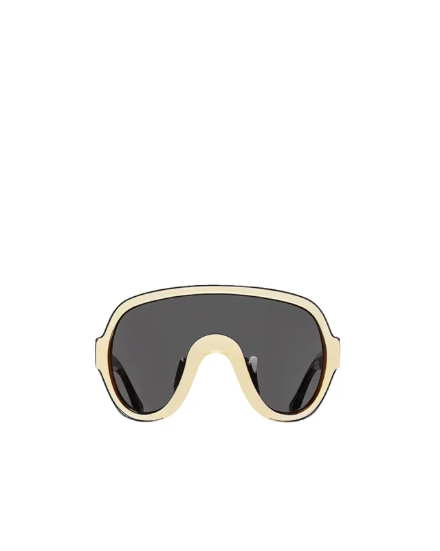 Isabella Horizon Shield Sunglasses - Gold & Black sold by JW PEI