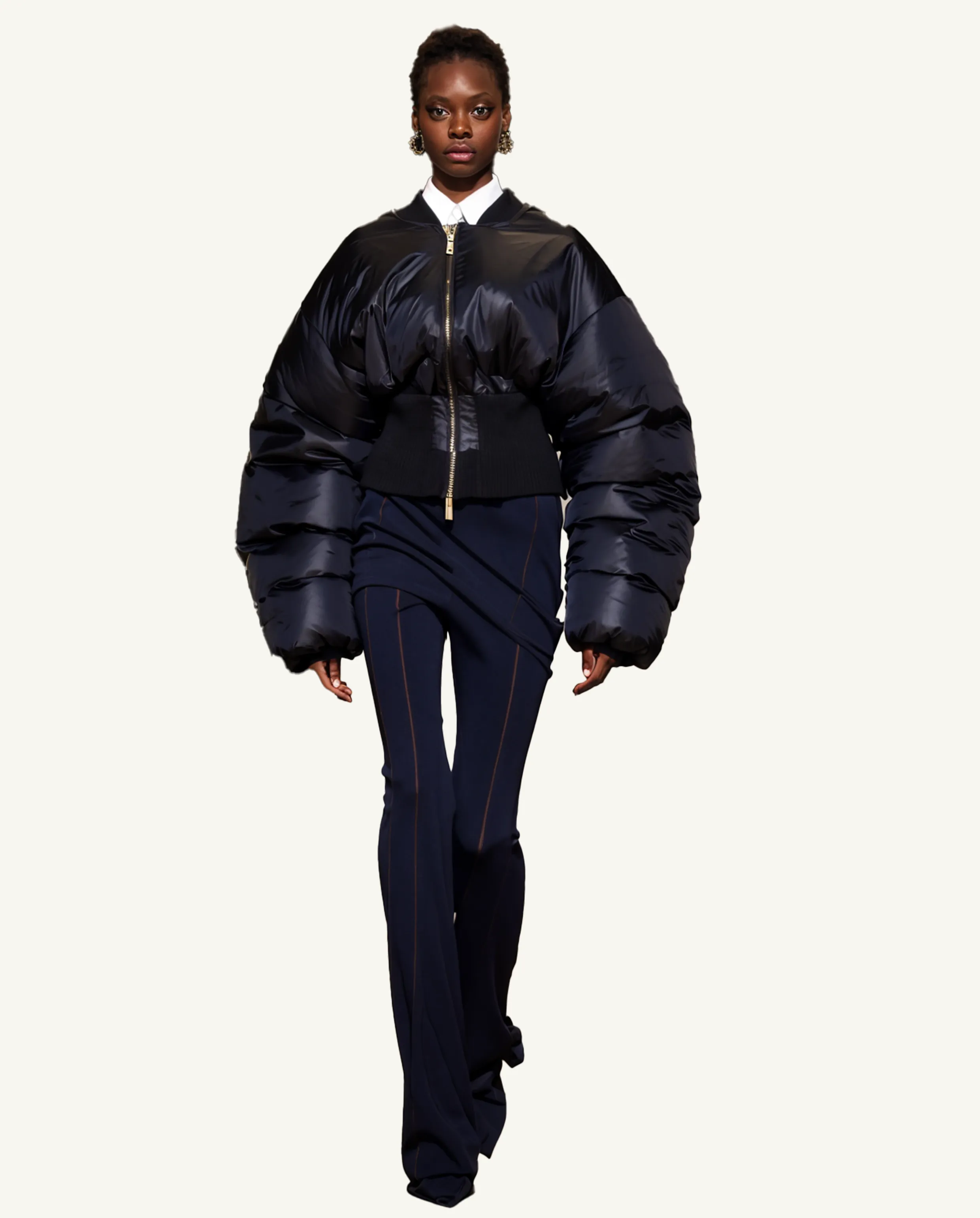 Eliana Structured Puffer Jacket - Navy sold by JW PEI