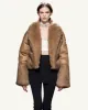 Victoria Faux Fur Trimmed Jacket - Camel sold by JW PEI