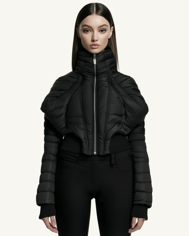 Eleanor Structured Puffer Jacket - Black sold by JW PEI