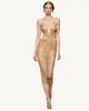 Claire Sequin Evening Dress - Gold sold by JW PEI