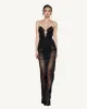 Ella Sheer Lace Gown - Black sold by JW PEI