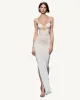 Sarah Ruched Ivory Evening Dress - Ivory sold by JW PEI