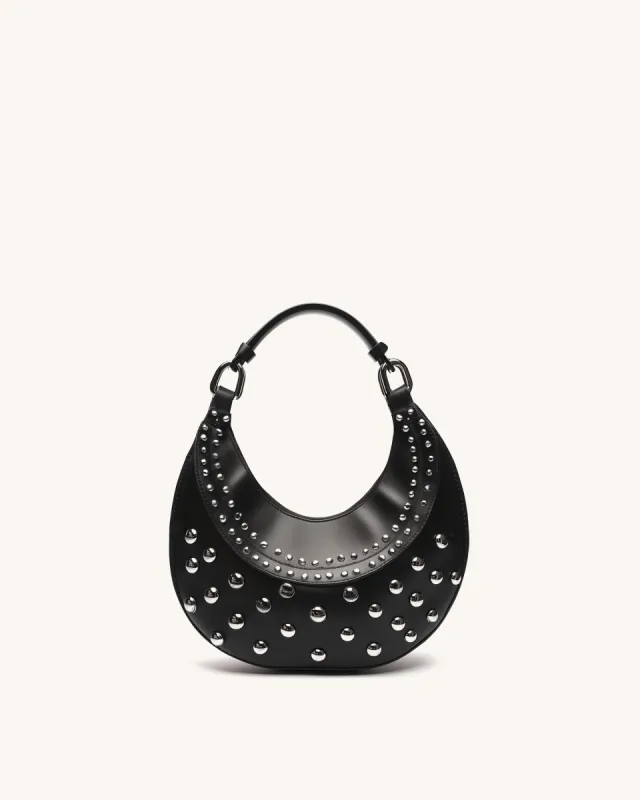 Isla Studded Shoulder Bag - Black sold by JW PEI