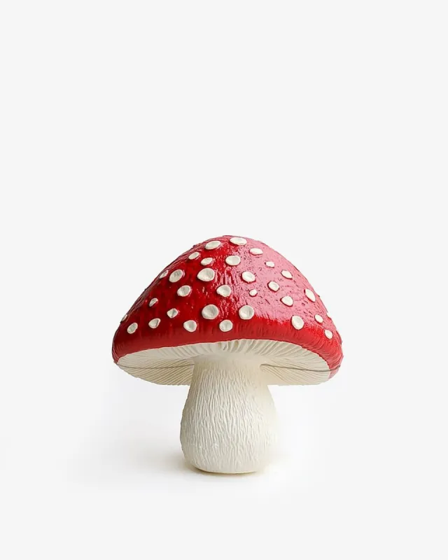 Audrey Mushroom Clutch - Red and White sold by JW PEI
