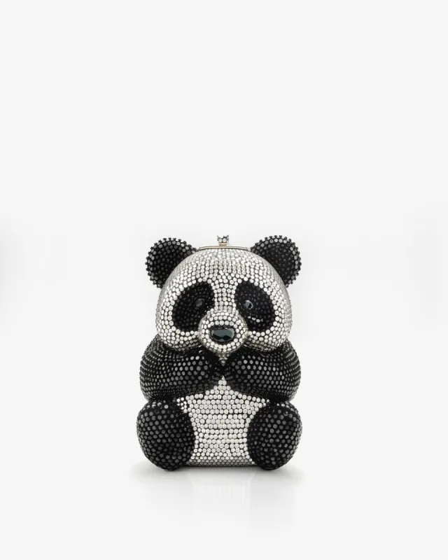 Taylor Panda Crystal Clutch - Black and White sold by JW PEI