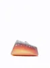 Caroline Ombre Geometric Clutch - Orange and Silver sold by JW PEI