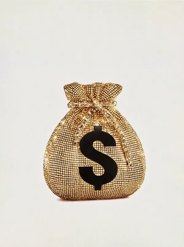 Emma Money Bag Clutch - Gold sold by JW PEI