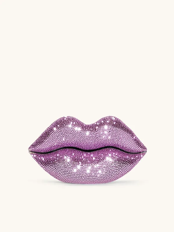 Layla Lip-Shaped Evening Clutch - Pink sold by JW PEI