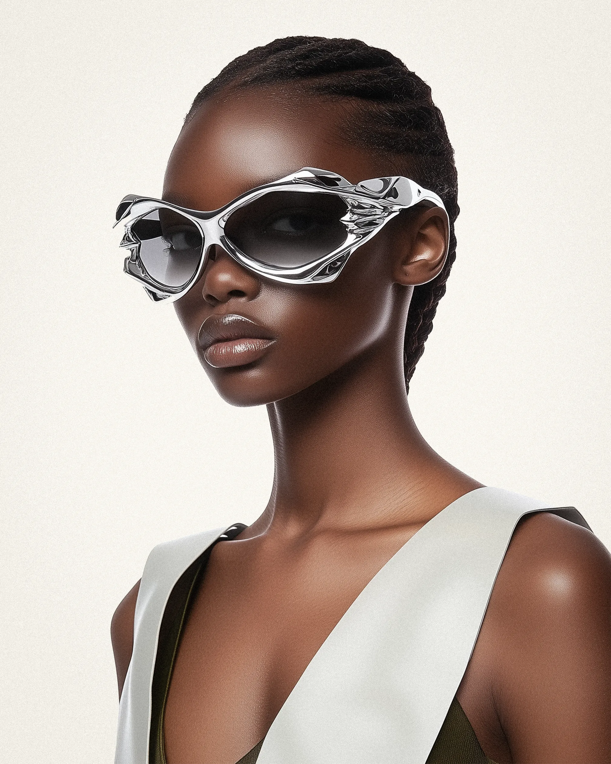 Harper Chrome Blaze Sunglasses - Silver sold by JW PEI