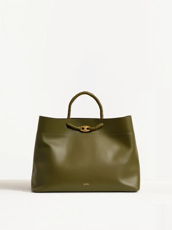 Eliana Twist Tote Bag - Olive Green sold by JW PEI