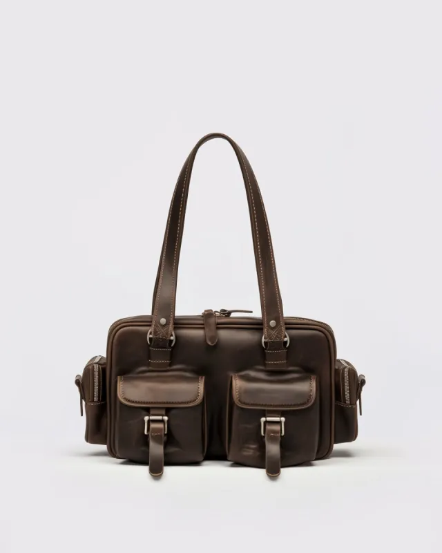 Charlotte Chestnut Buckle Tote - Brown sold by JW PEI